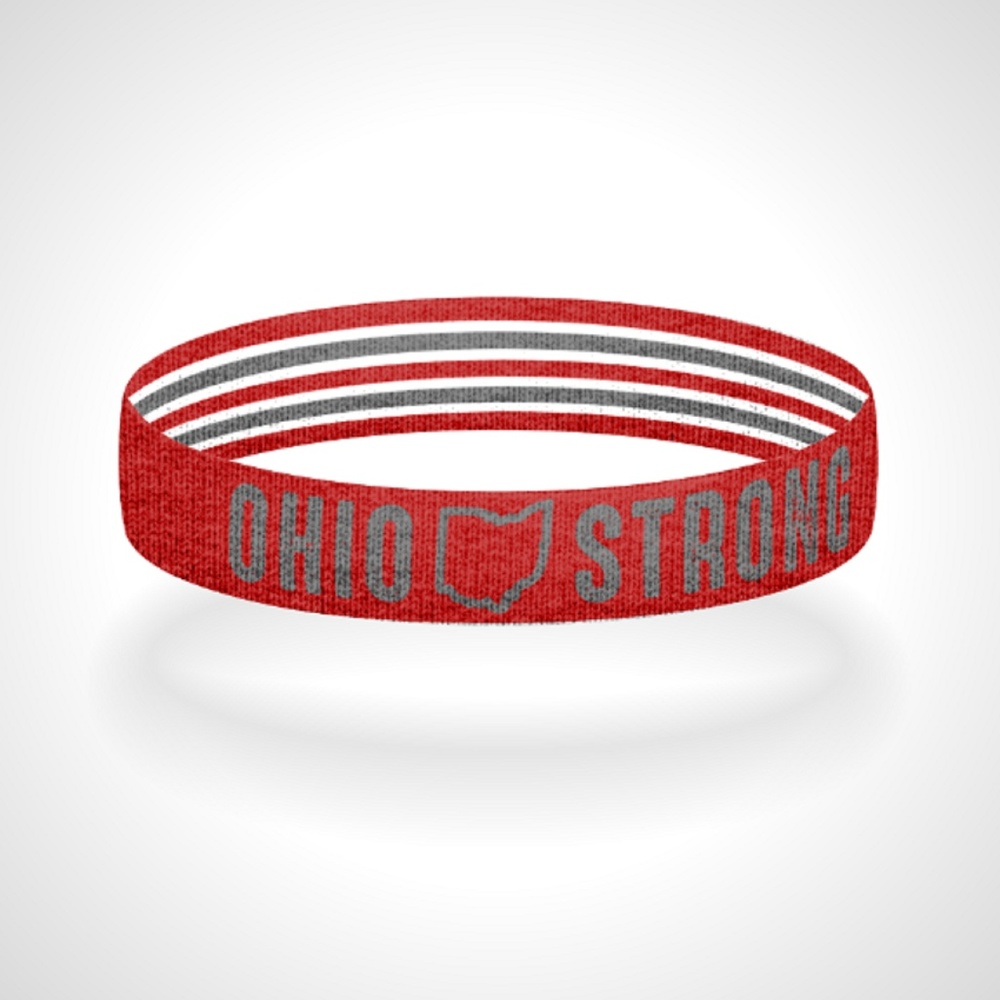 Reversible Ohio Strong Bracelet Wristband